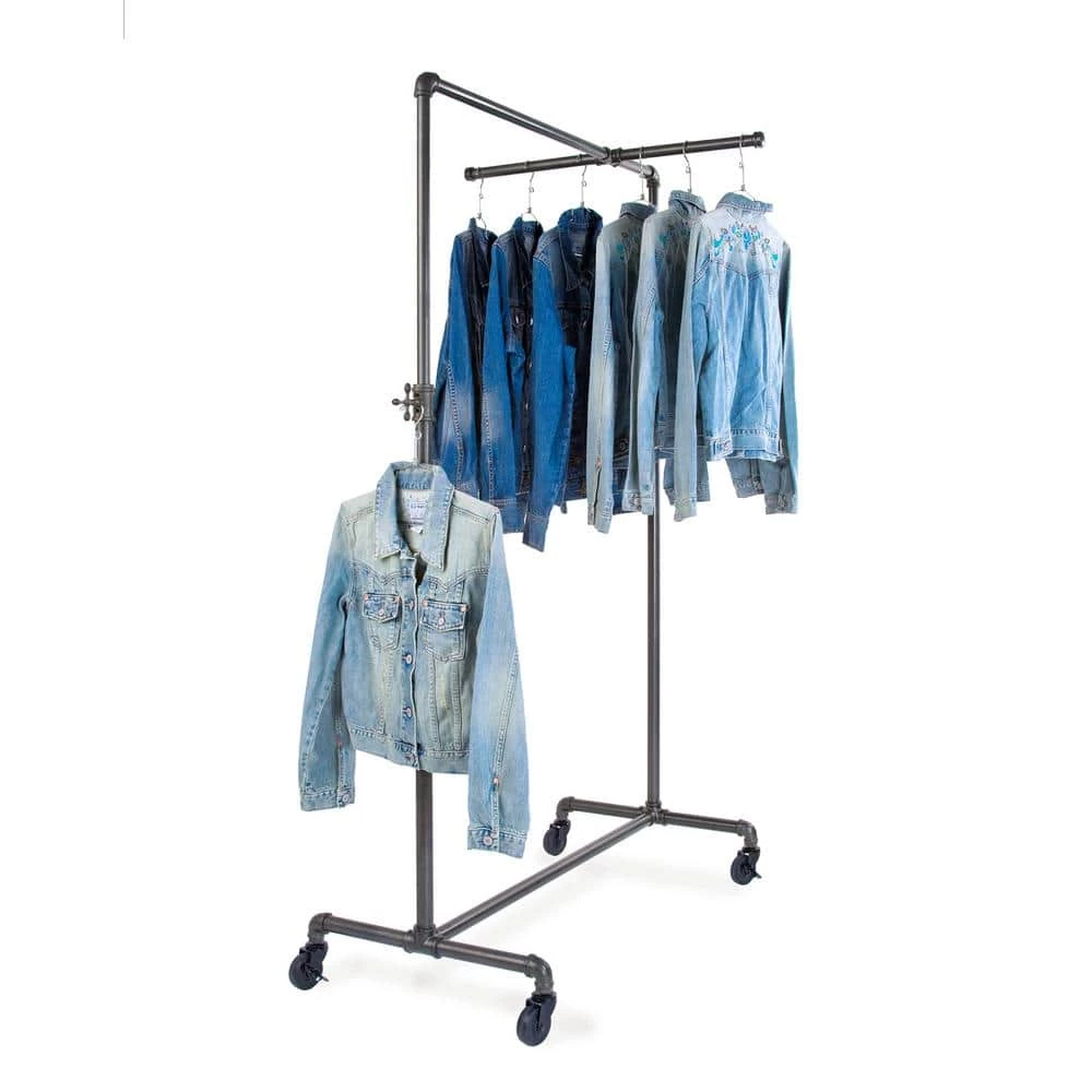 Gray Metal Clothes Rack 41 in. W x 72 in. H by Econoco - Image 2