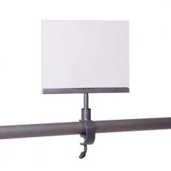 Pipeline 5.5 in. L x 7 in. H Anthracite Gray Sign Holder with Stem Mount by Econoco