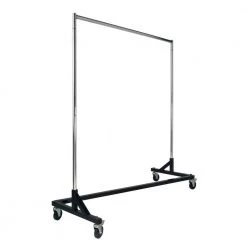 Chrome Steel Clothes Rack 64 in. W x 70 in. H by Econoco