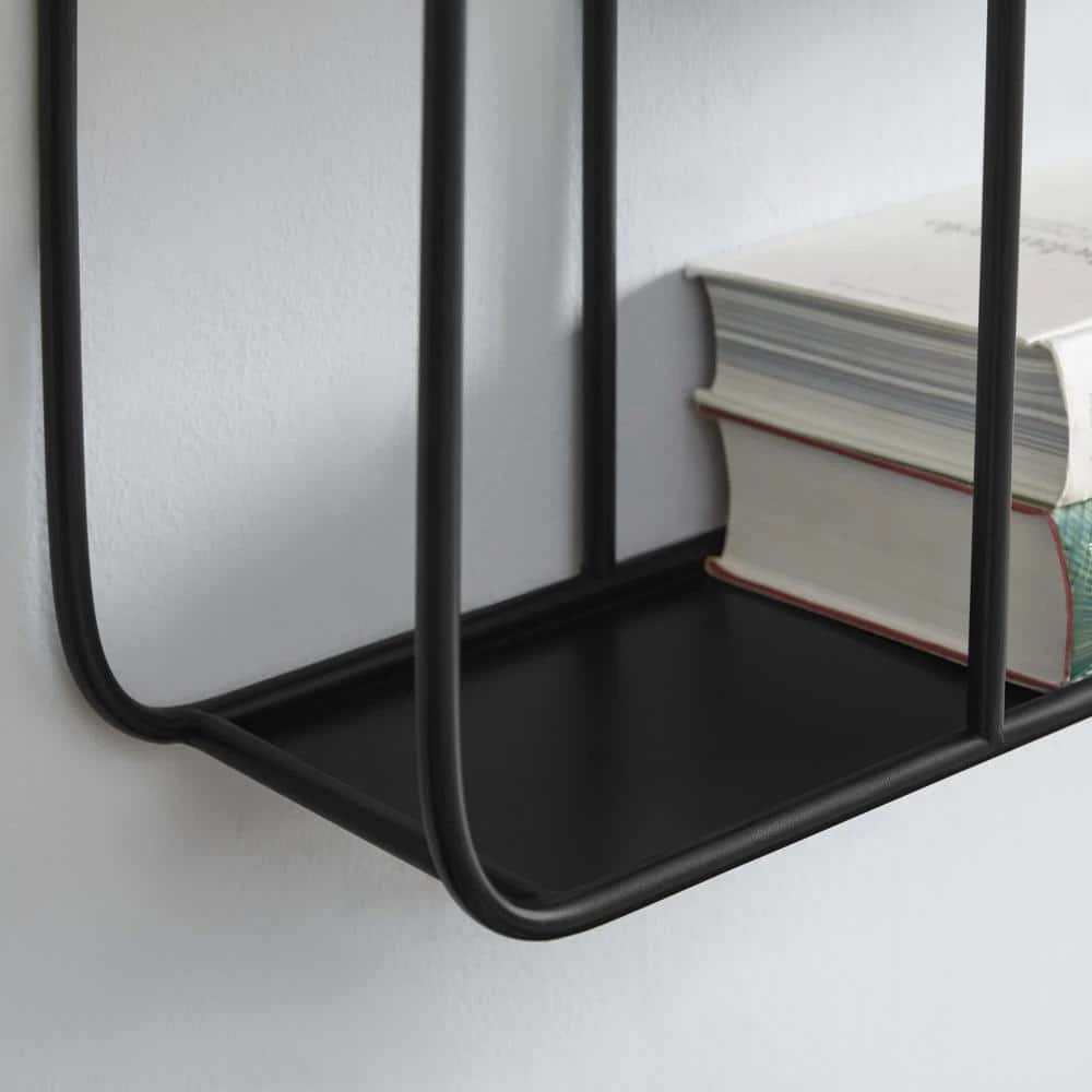 Industrial Black Metal Wall Shelf (23 in. W x 33 in. H) by Home Decorators Collection - Image 3