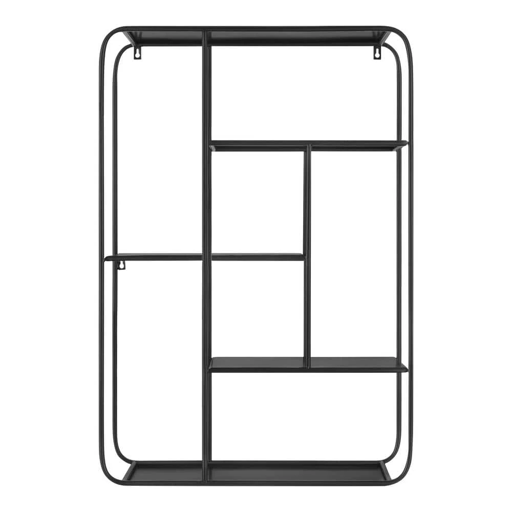 Industrial Black Metal Wall Shelf (23 in. W x 33 in. H) by Home Decorators Collection - Image 5