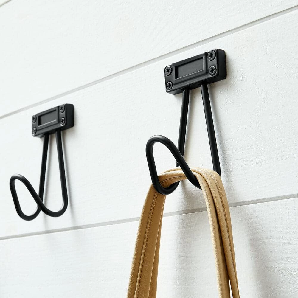 5-5/8 in. Cast Iron Wall Hook with Name Plate (3-Pack) by Home Decorators Collection - Image 4