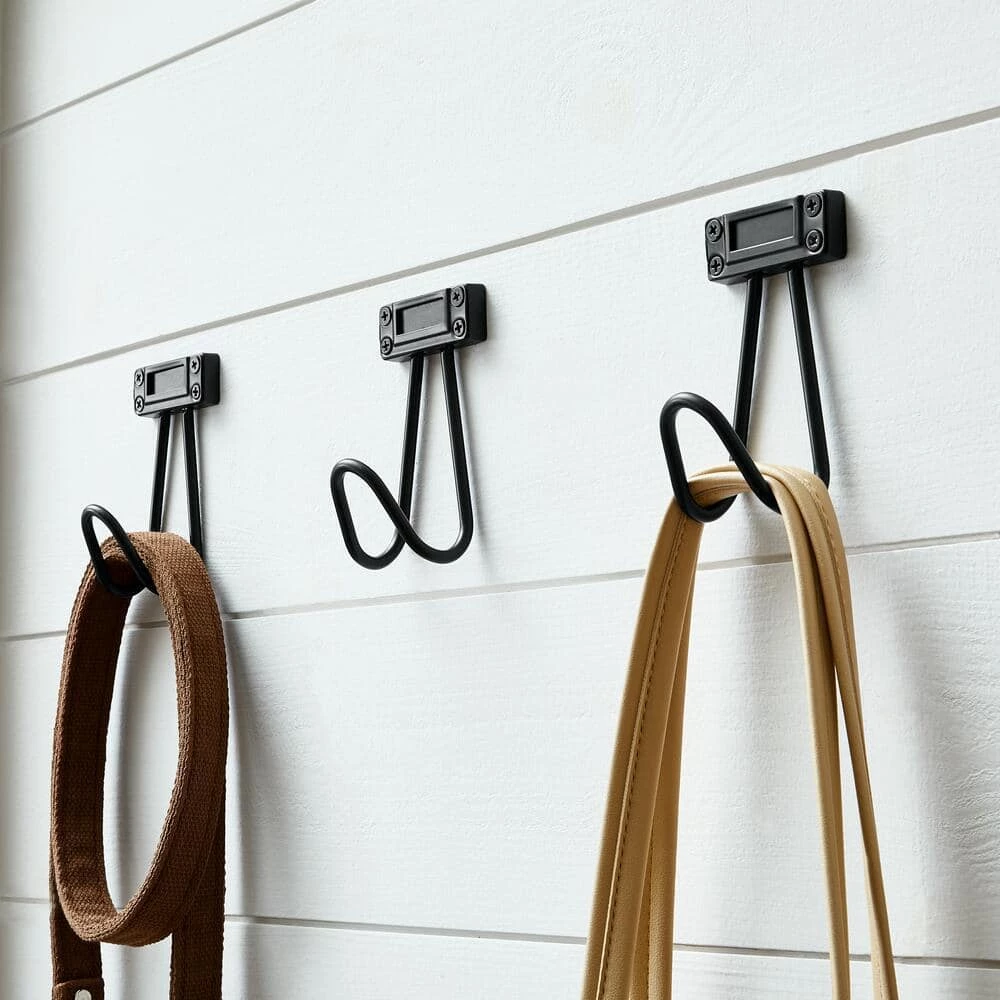 5-5/8 in. Cast Iron Wall Hook with Name Plate (3-Pack) by Home Decorators Collection - Image 3