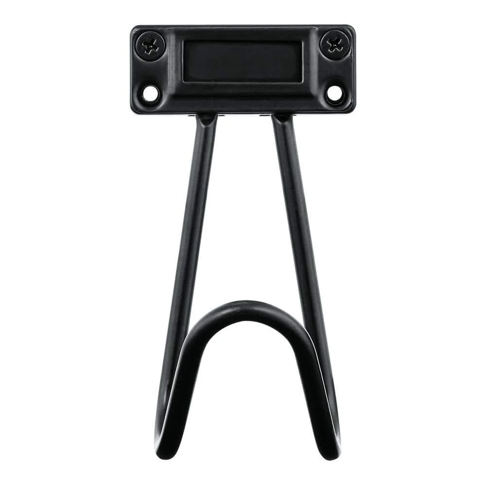 5-5/8 in. Cast Iron Wall Hook with Name Plate (3-Pack) by Home Decorators Collection