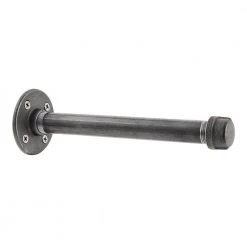 10 in. Black Industrial Steel Pipe Shelf Bracket by Home Decorators Collection