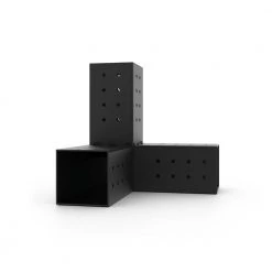 TRIO 3 Arm Pergola Corner Bracket for 4x4 Wood Posts (2-Pack) by TOJA GRID