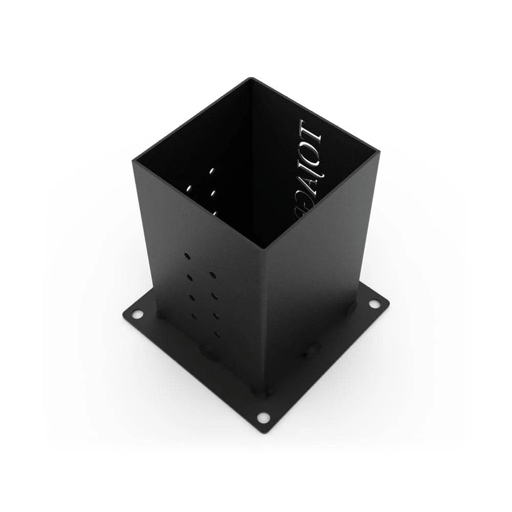 6 in. x 6 in. Solo Pergola Post Base and Wall Mount Bracket for Wood Posts (4-Pack) by TOJA GRID - Image 3