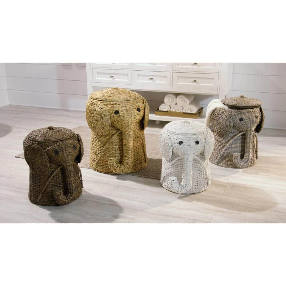 16 in. W Animal Laundry Hamper in Brown by Home Decorators Collection - Image 2