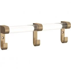10.4 in. L Champagne Bronze and Clear Acrylic Key Rail by Home Decorators Collection