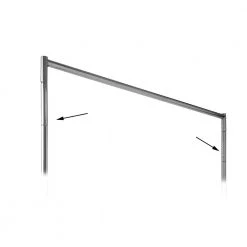 Chrome Steel Clothes Rack 1.25 in. W x 6 in. H by Econoco