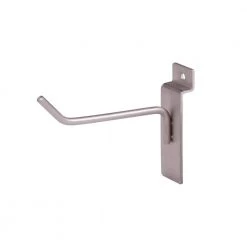 4 in. Satin Nickel Hook for Slatwall (Pack of 96) by Econoco
