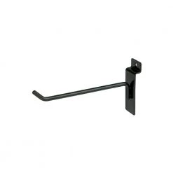 6 in. Black Deluxe Hook for Slatwall (Pack of 96) by Econoco