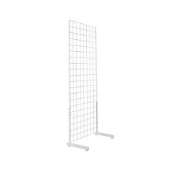 19-1/4 in. H x 12-3/4 in. L White L-Shaped Leg for Freestanding Gridwall Panel (Pack of 12) by Econoco