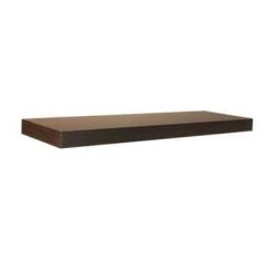 35.4 in. L x 10 in. W Floating Espresso Shelf by Home Decorators Collection