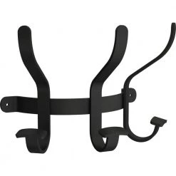 11.25 in. L Black Entryway Hook Rail by Home Decorators Collection