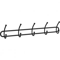 27 in. L Black Wire Hook Rail by Home Decorators Collection