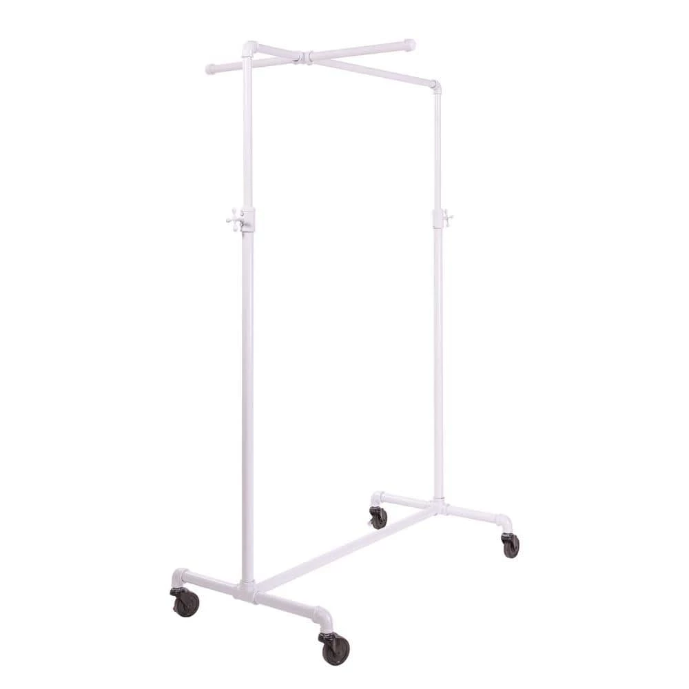 White Metal Clothes Rack 41 in. W x 72 in. H by Econoco