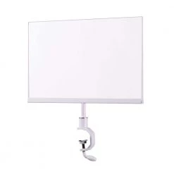 Pipeline 11 in. W x 7 in. H Gloss White Sign Holder with Stem Mount (24-Pack) by Econoco