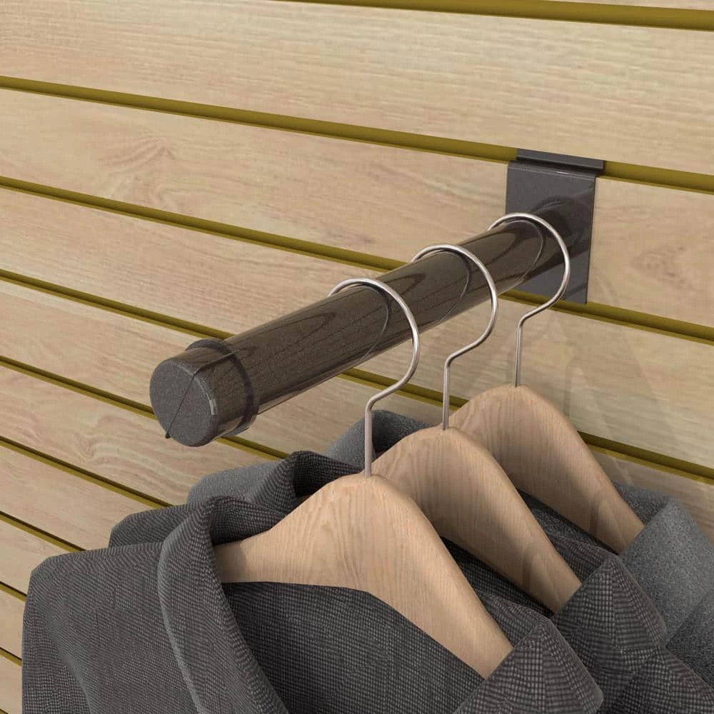 Pipeline 10 in. L Anthracite Gray Slatwall Faceout by Econoco - Image 3