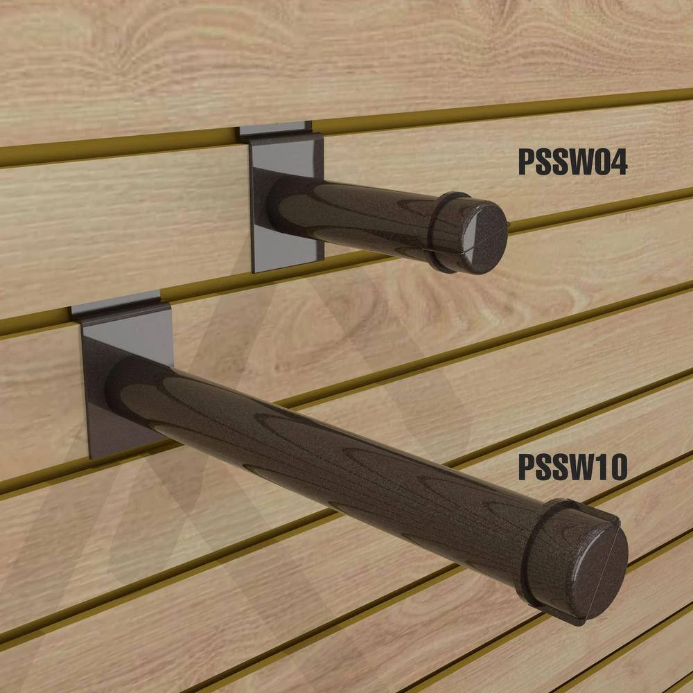 Pipeline 10 in. L Anthracite Gray Slatwall Faceout by Econoco - Image 2