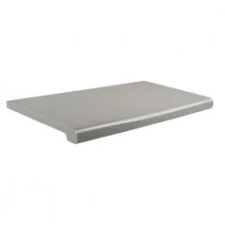 24 in. W x 13 in. D Gray Open-Bottom Bullnose Shelf (Pack of 4) by Econoco