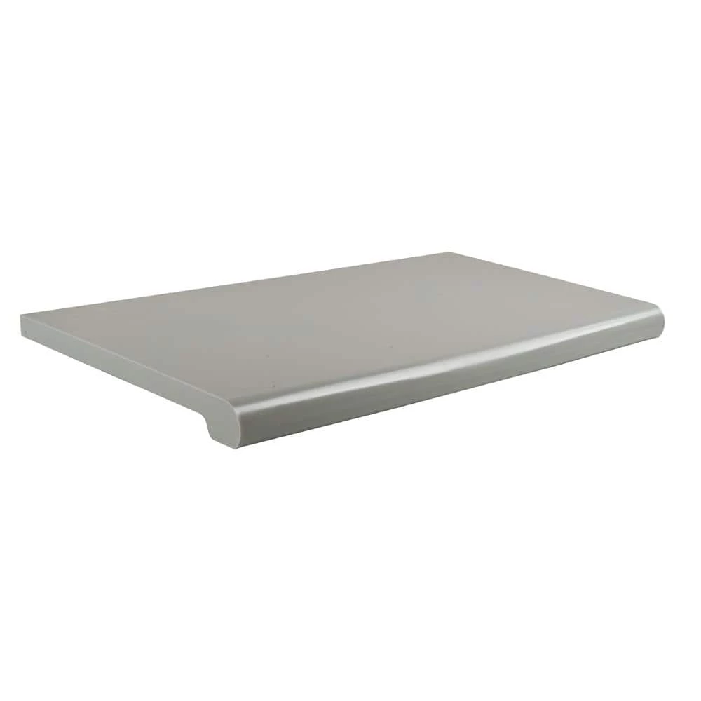 24 in. W x 13 in. D Gray Open-Bottom Bullnose Shelf (Pack of 4) by Econoco