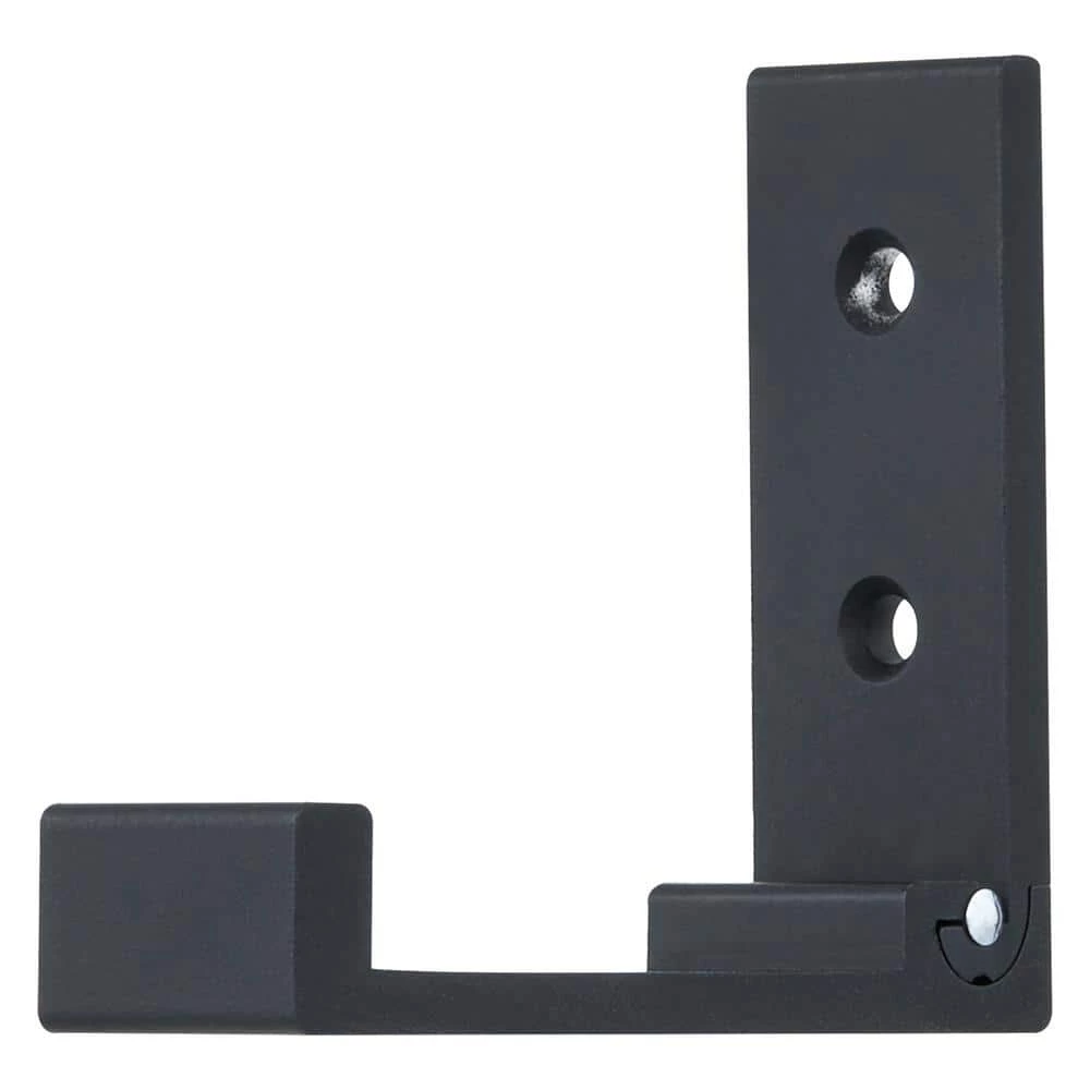 3 in. Matte Black Folding Wall Hooks (4-Pack) by Home Decorators Collection - Image 2