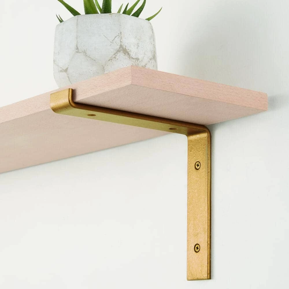 8 in. Matte Gold Steel Shelf Bracket by Home Decorators Collection - Image 4