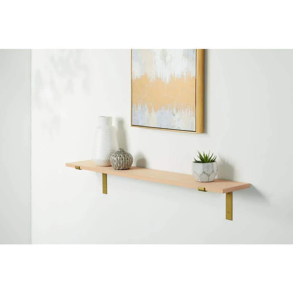 8 in. Matte Gold Steel Shelf Bracket by Home Decorators Collection - Image 6