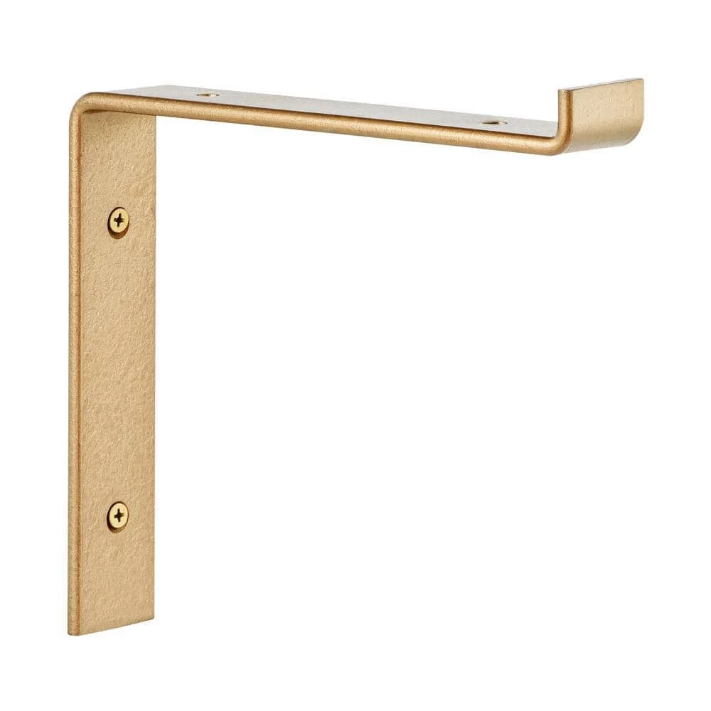 8 in. Matte Gold Steel Shelf Bracket by Home Decorators Collection - Image 2