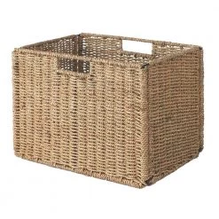 15 in. H x 11 in. W x 11 in. D Brown Wicker by Home Decorators Collection
