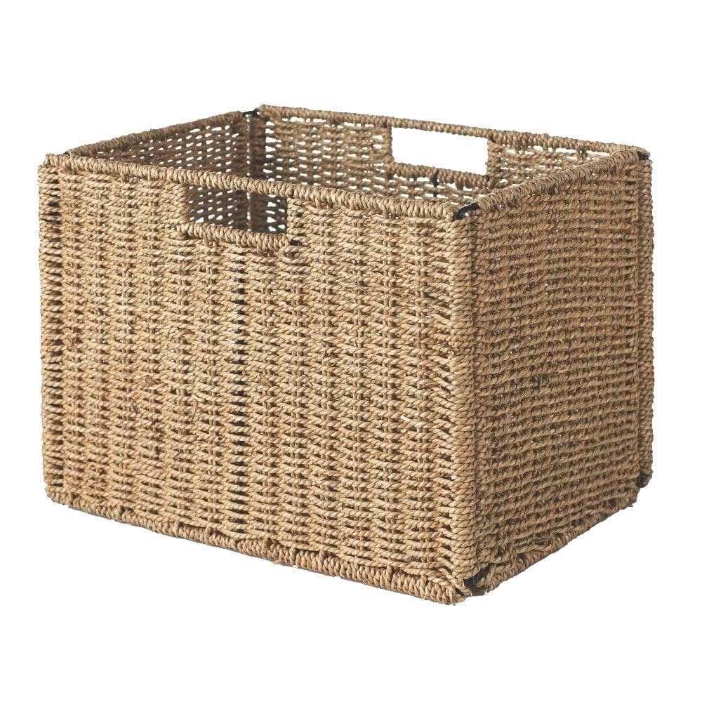 15 in. H x 11 in. W x 11 in. D Brown Wicker by Home Decorators Collection
