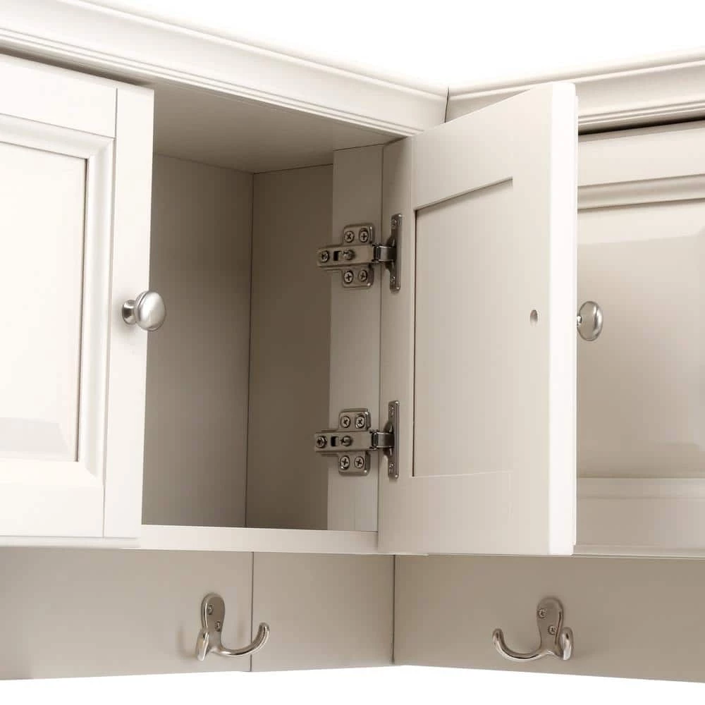 Walker Polar White Corner Wall Cabinet by Home Decorators Collection - Image 6