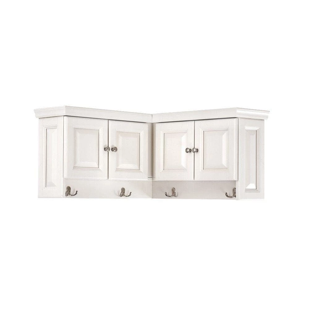 Walker Polar White Corner Wall Cabinet by Home Decorators Collection