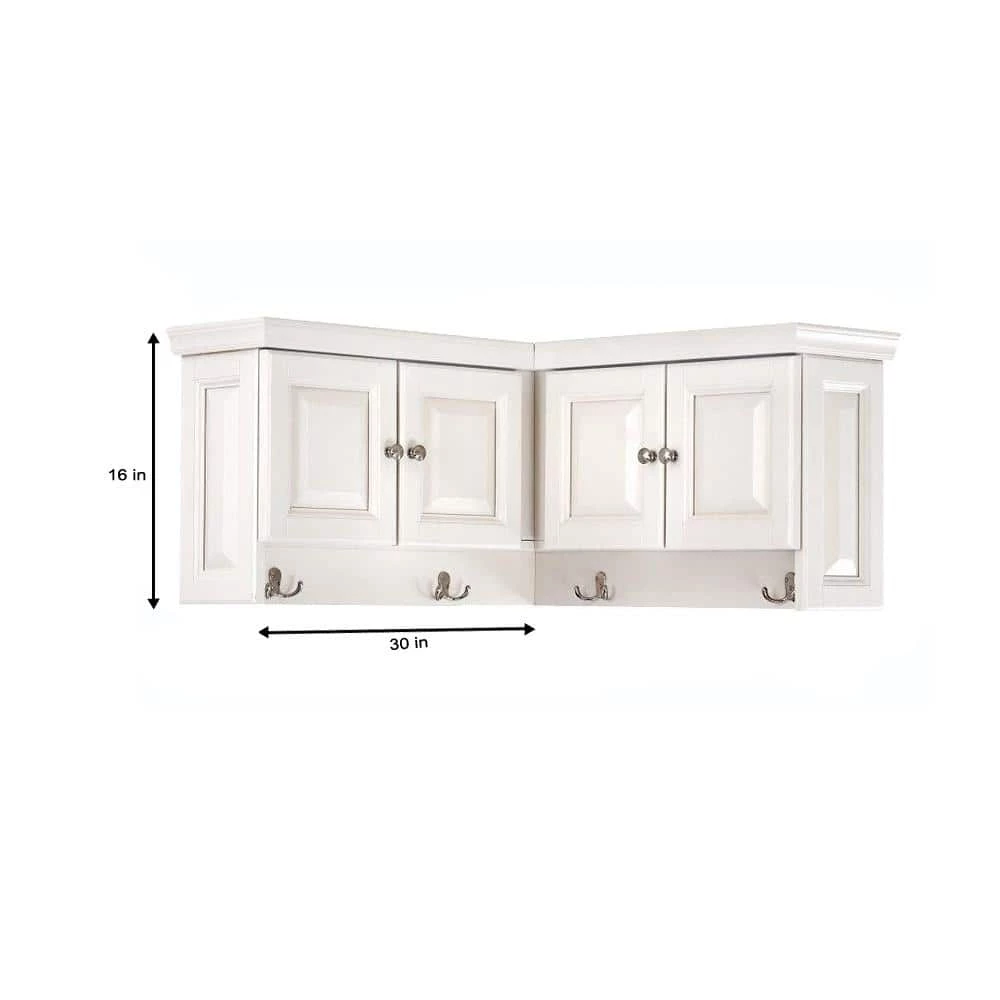 Walker Polar White Corner Wall Cabinet by Home Decorators Collection - Image 3