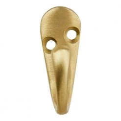 1-13/16 in. Satin Brass Single Wall Hook (6-Pack) by Home Decorators Collection