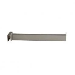 12 in. L Satin Chrome Rectangular Tubing Faceout for Hangrail by Econoco