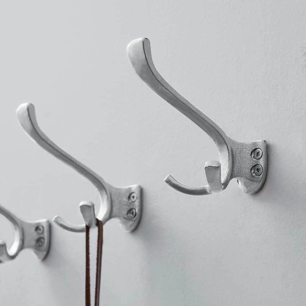5 in. Satin Nickel Triple Wall Hook (4-Pack) by Home Decorators Collection - Image 4