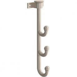 10 in. Satin Nickel Triple Prong Swivel Hook by Home Decorators Collection