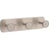 10 in. L Satin Nickel Metal Round Post Hook Rail by Home Decorators Collection