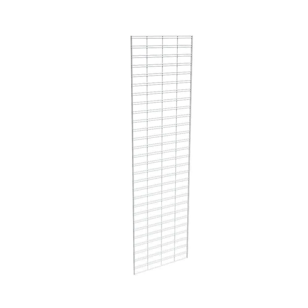 84 in. H x 24 in. L White Metal Slatgrid Wall Panel Set (3-Pack) by Econoco