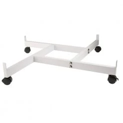 24 in. White Grid Panel 4-Way Base by Econoco