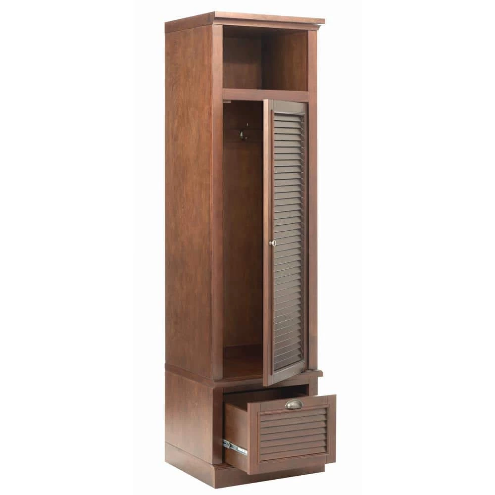 Shutter Modular Smokey Brown Open Right Locker (74 in. H x 20 in. W x 18 in. D) by Home Decorators Collection - Image 5