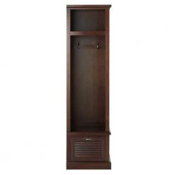 Shutter Modular Smokey Brown Open Right Locker (74 in. H x 20 in. W x 18 in. D) by Home Decorators Collection