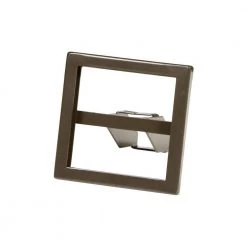 Linea 3.5 in L x 3.5 in. H Statuary Bronze Hangbar Sign Holder (Pack of 4) by Econoco