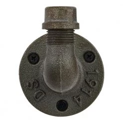 Industrial Satin Nickel Curved Pipe Wall Hook (3-Pack) by Home Decorators Collection