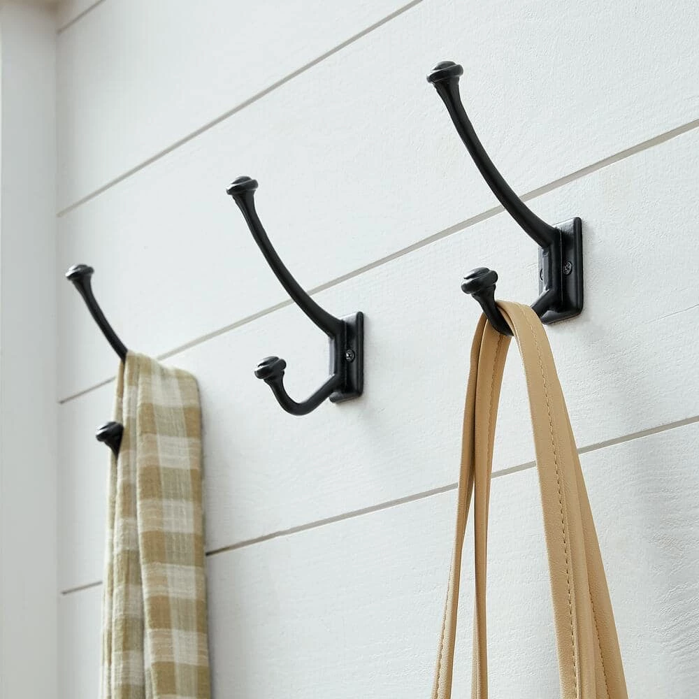 5-5/8 in. Cast Iron Outdoor Rated Wall Hook (3-Pack) by Home Decorators Collection - Image 3