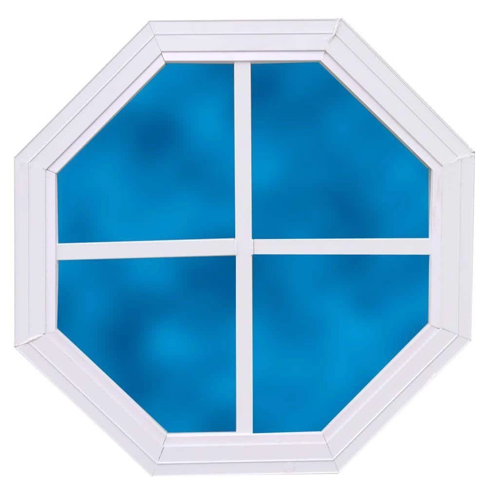 14 in. x 14 in. Decorative Octagonal Window by Best Barns