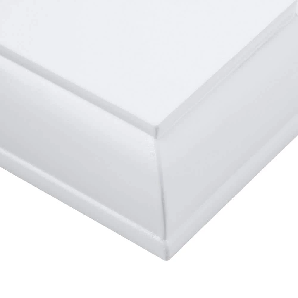 8 in. L x 1.75 in. H White Floating Ledge (2-Pack) by Home Decorators Collection - Image 2