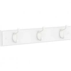 18 in. L White Hook Rail by Home Decorators Collection